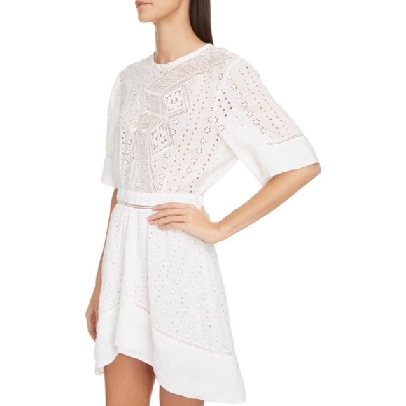 NWT ISABEL MARANT White Eyelet High-Low Dress - Picture 1 of 3